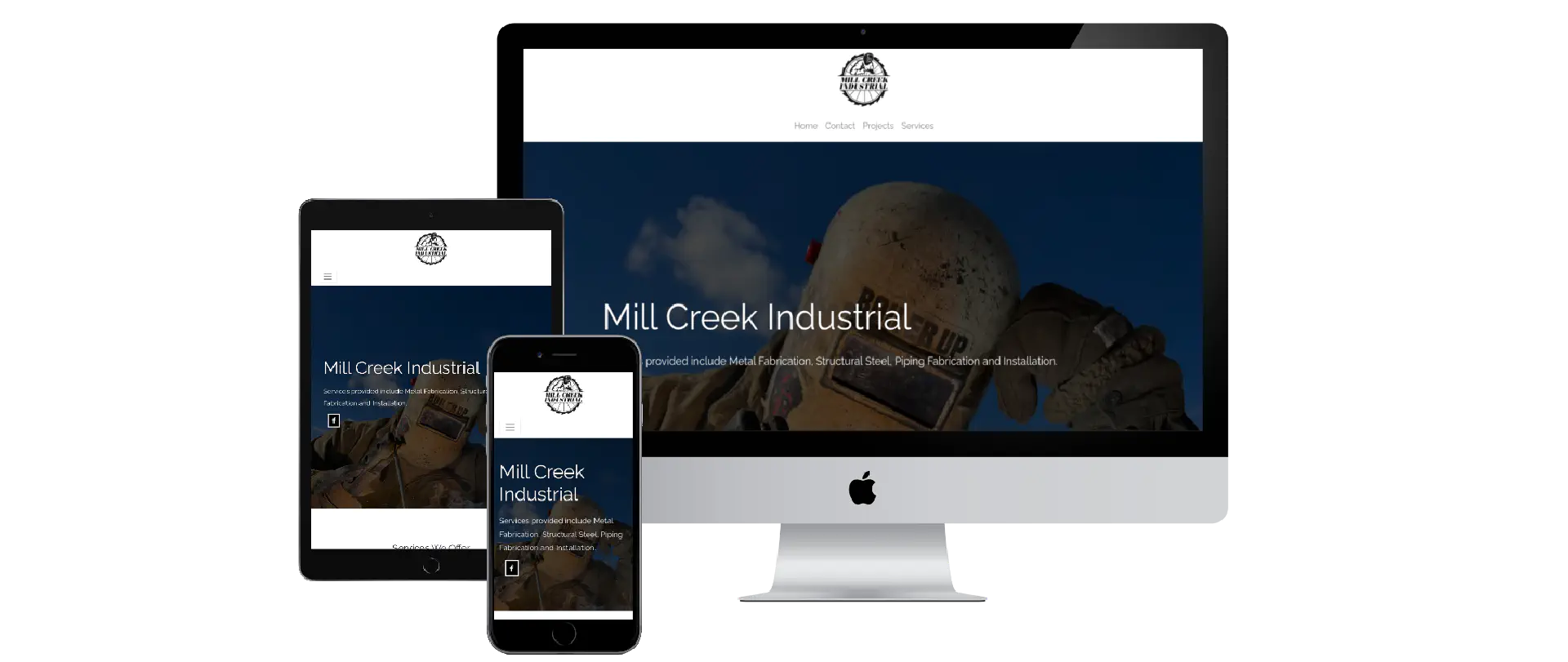 Website desined for Mill Creek Industrial in Wyalusing, PA